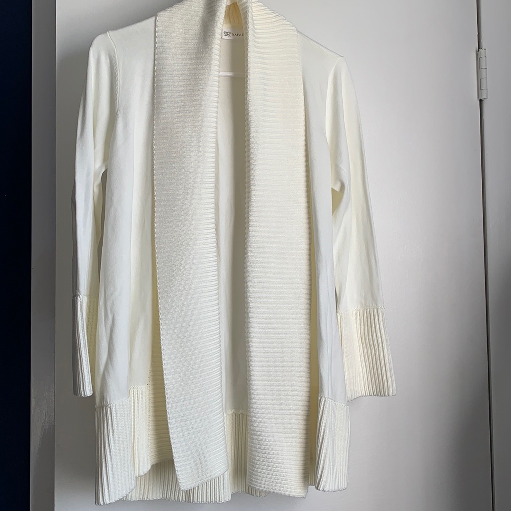 Brand New Rafaella Cream Colored Cardigan Size Small